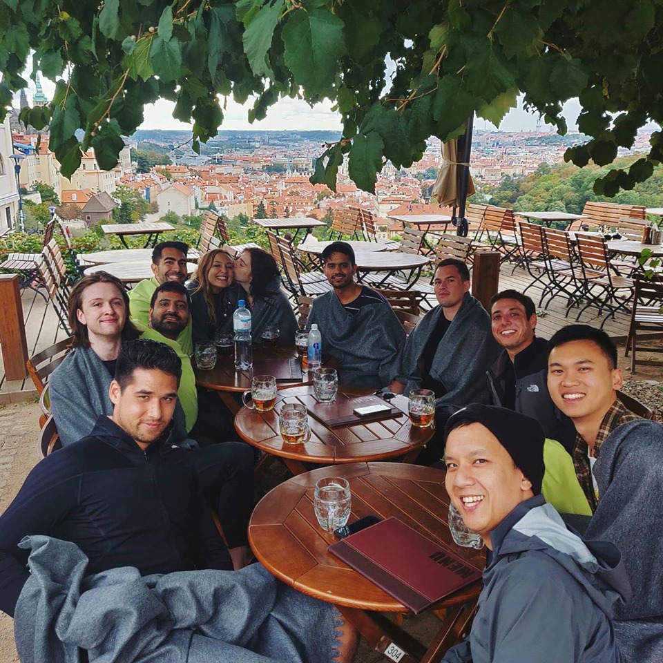 madhouse prague beer garden